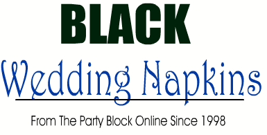 Black Wedding Napkins